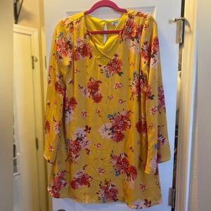 Yellow/Pink Mini Dress